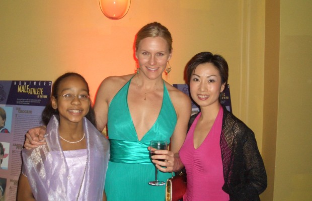 2006 Golden Goggles Award – Lia and Tiffany with Olympic Gold Medalist Jenny Thomson