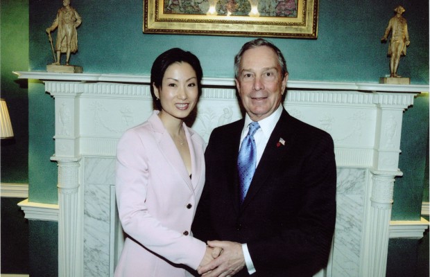 2008 Lunar New Year Celebration – Tiffany with NYC Mayor Michael Bloomberg